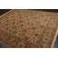 Tapis de zone en laine noué la agra brune 8 pi x 9 pi 1 po one-of-kind Slatington
