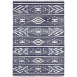 Dharma Blue Handwoven Indoor/Outdoor Rug