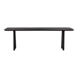 Marcela 95" Wide Mindi Wood Dining Table, Dark Brown