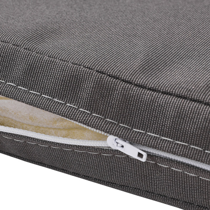 Outdoor Indoor Square Seat Cushion, Dark Grey