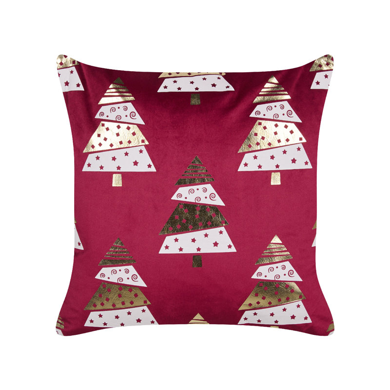 Krista Square Throw Cushion, Red