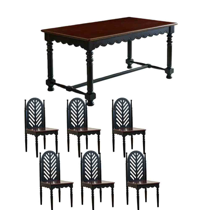 Crawford, 7 pièces : table, 6 chaises