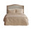 Couvre-lit plissé 3 pièces en coin kaki très grand - Microfibre unie, rembourrage à 100%, taille de protection à l'intérieur, face et dos, rembourrage, couture de boîte, preuve