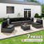 Ensemble de mobilier de patio 7 pièces-236281396-236281355