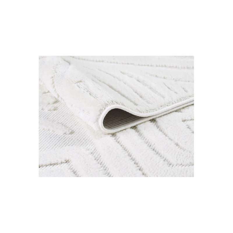 Luxurious Cream Area Rug, 4.6 x 6.6 ft | 100% Polypropylene, 1.7 cm Pile Height, 1600 g/m² | Machine Woven, Non-Slip Dot Underside, Antibacterial | Perfect for Living Room, Bedroom & Dining Areas