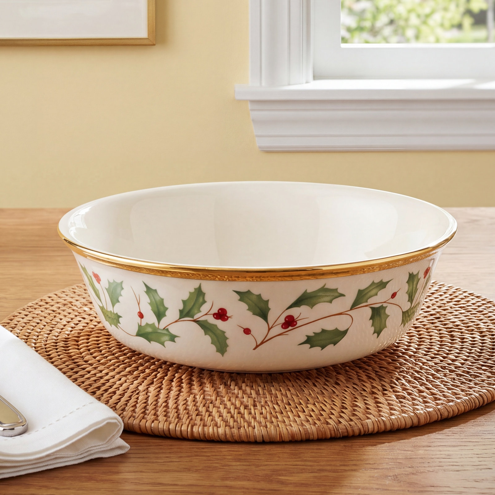 Lenox Holiday Porcelain Cereal Bowl