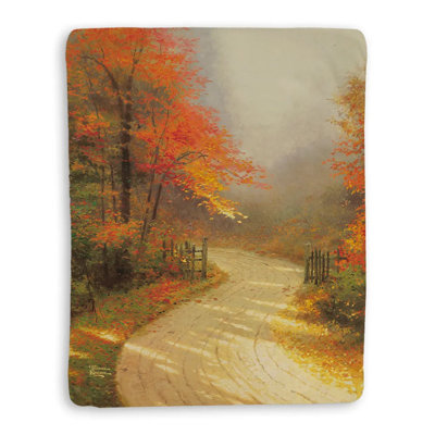 Jeté en sherpa Thomas Kinkde Autumn Lane