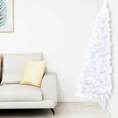 Artificial Half Pre-lit Christmas Tree with Ball Set Party Decoration