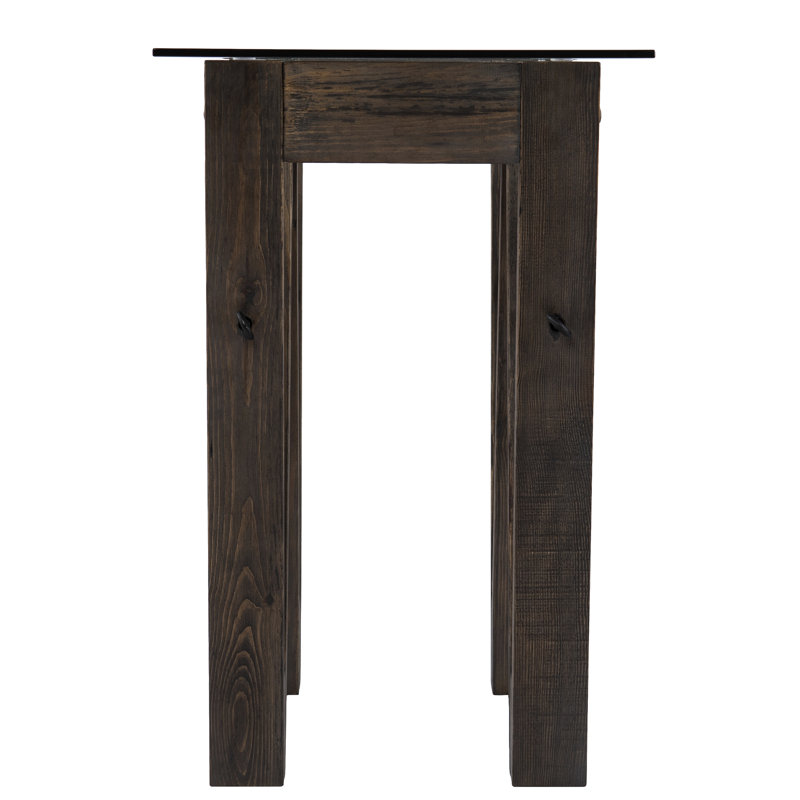 Console en bois récupéré de style industriel