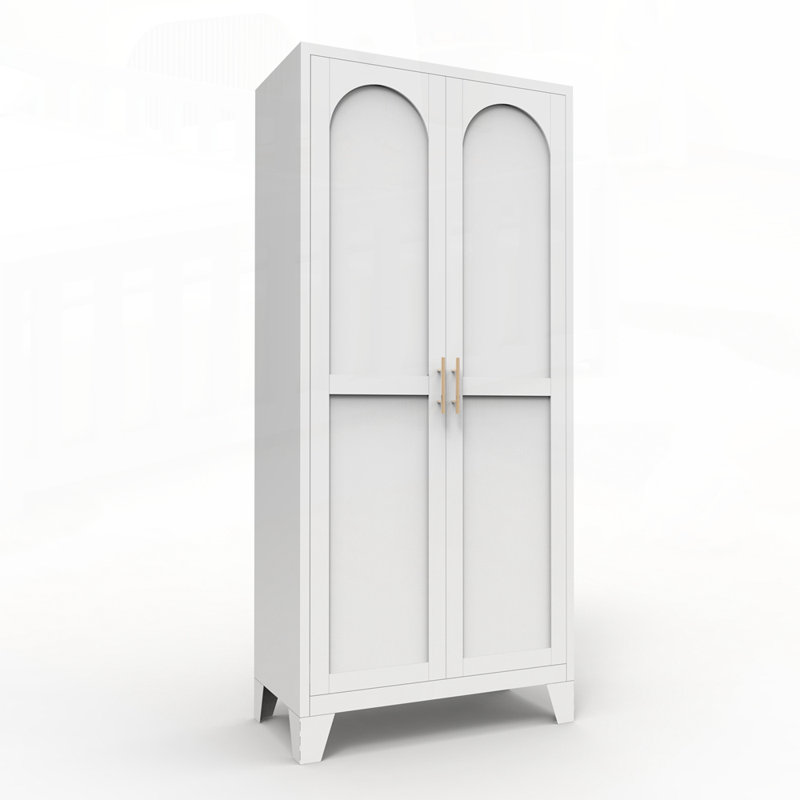 Armoire de rangement haute en acier avec tablettes réglables - Organisateur moderne polyvalent pour la maison et le bureau