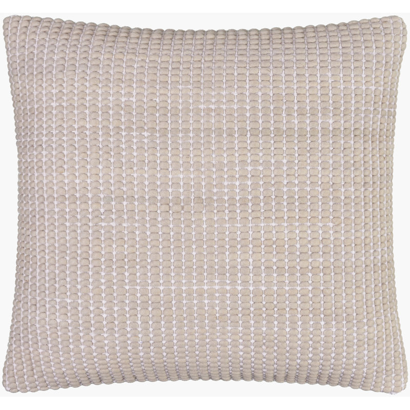 Coussin Waverly, Noir, Duvet, 18 po x 18 po