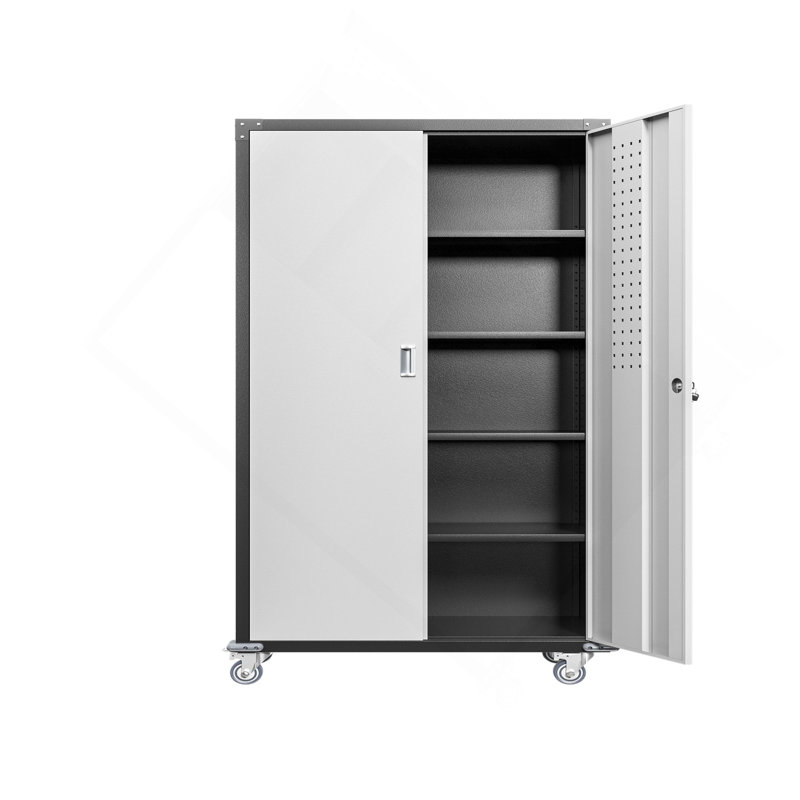 Garage Storage Cabinets With Locking Doors And 4 Adjustable Shelves
