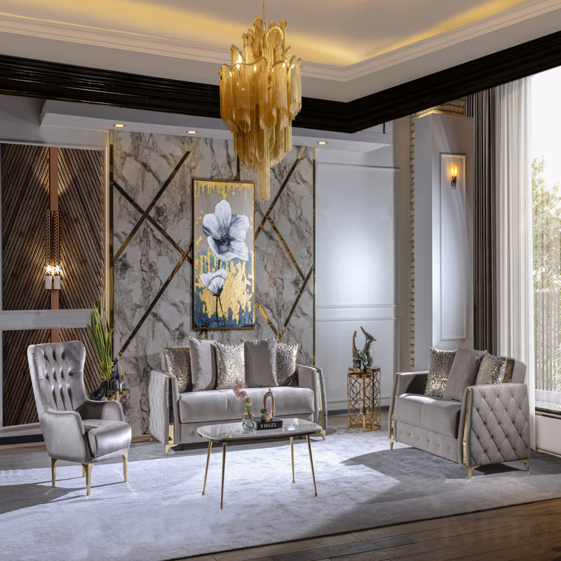 Chaise d'appoint de style moderne, Taupe