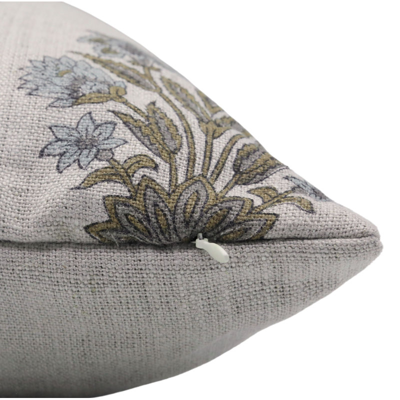 Housse de coussin réversible intérieur / extérieur Floral Linen, Carré, H 26 po x l 26 po