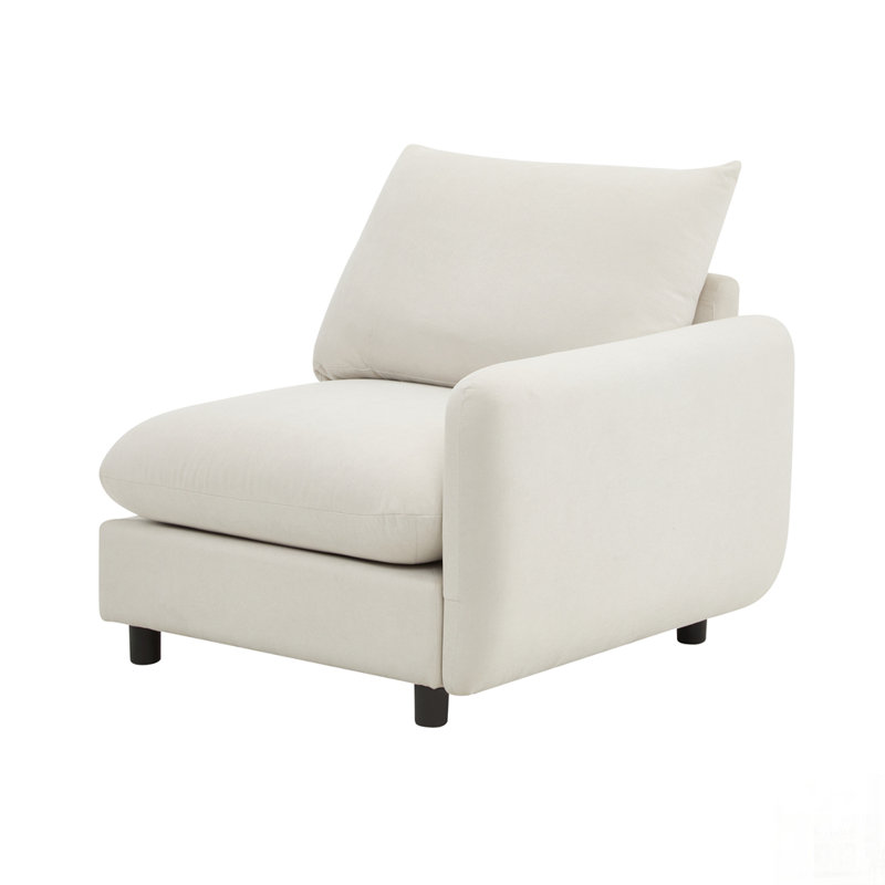 Canapé modulaire en forme de L avec repose-pieds 4 pièces 4 pièces, durable et confortable pour les réunions de famille, 4