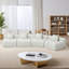 Canapé modulaire courbé en chenille avec 4 coussins, canapé modulaire symétrique courbé, deux sièges courbés et deux sièges simples-913752680