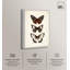 Décoration murale papillon empilable sur toile par Art Remedy, cadre blanc, 20 x 30-623696679-623696682