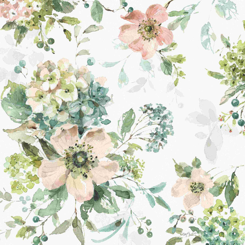 Menthe écrasée 14 sur blanc, H 12 po x l 12 po