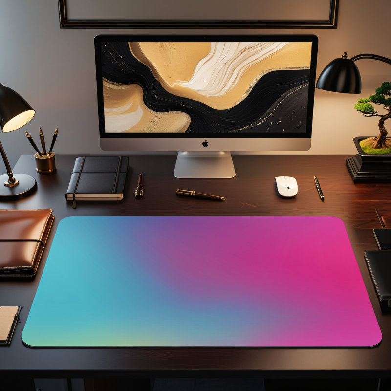 Polyester Desk Pad, 31.5x15.5
