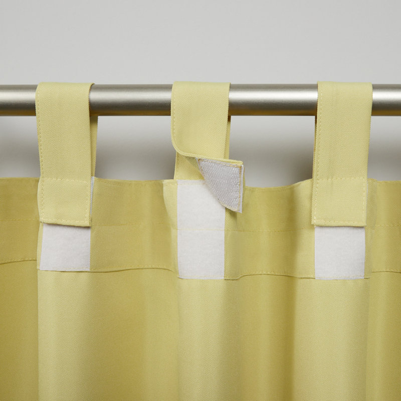 Ensemble de rideaux en polyester Prattsville – emballage de deux, l 54 po x L 108 po, Jaune