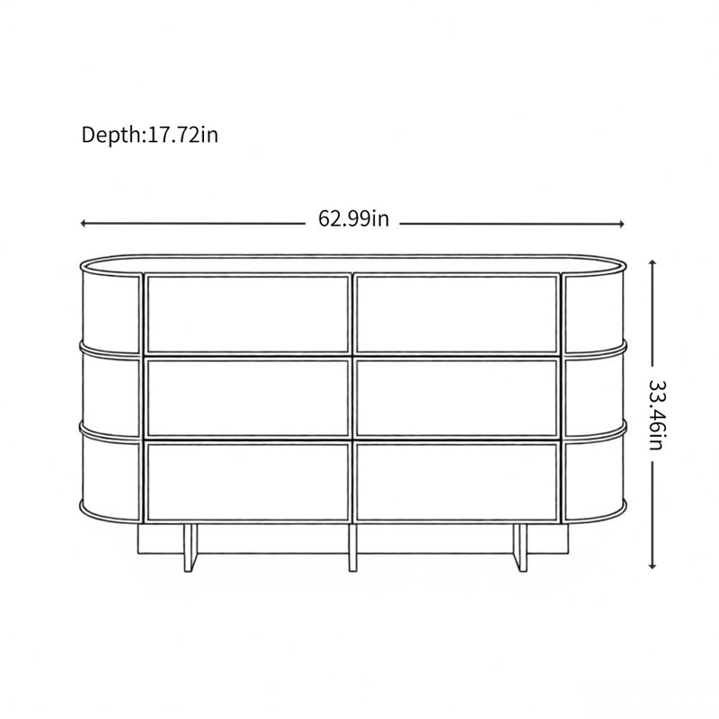 Armoire de rangement luxueuse de style français