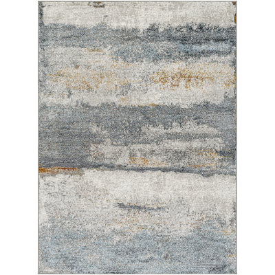 Jan Abstract Blue Area Rug