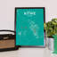 Kitwe City Map - No Frame Print-1055118607