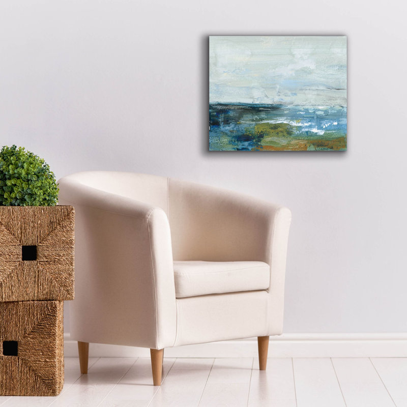 «Epic Graffiti» Morning Seascape »par Silvia Vassileva, art mural sur toile, 20 po x 24 po, H 24 po x l 20 po