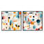 Crisel - Ensemble de 2 collages carrés à formes abstraites-101845777-101845774