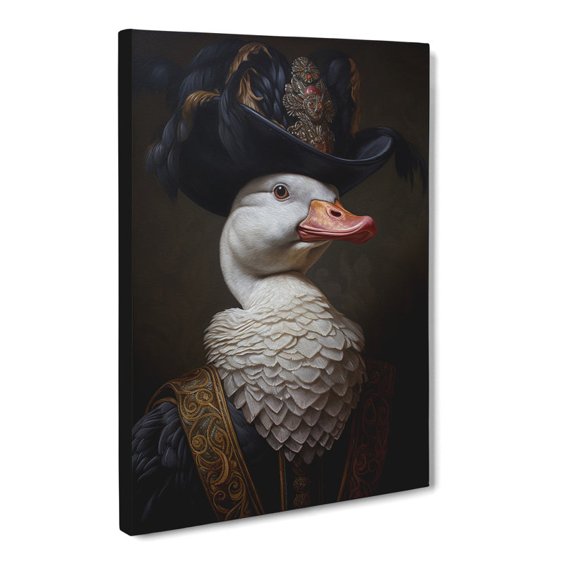 Goose Baroque Art - Wrapped Canvas, 60cm H x 40cm W x 3cm D