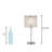 Alessandro Bedside Table Lamp With Clear Drum Shade-269845663-288534213