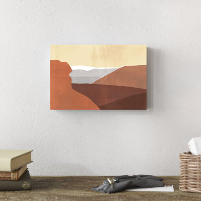 «Sedona Colorblock I» par Victoria Borges, reproduction sur toile tendue