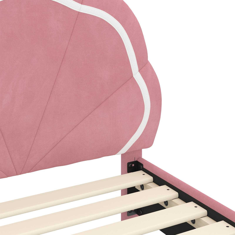 Bed Frame, European Single (90 x 200 cm), Pink