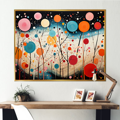 «Colorful Mid Century Abstract Fusion VII», reproduction d'art sur toile