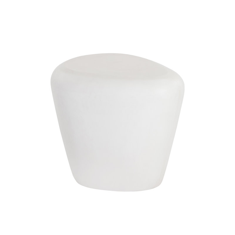 Corvo Outdoor Triangular Side Table, White