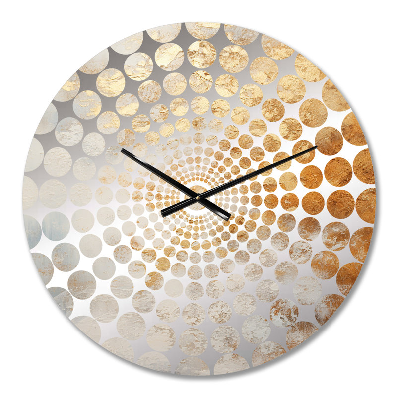 Horloge murale Zaevion, Petit, Warm Gold