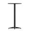 Table de bar ronde en aluminium à hauteur de 23,25 po avec plateau rabattable pour l'intérieur et l'extérieur Brincken-87464120