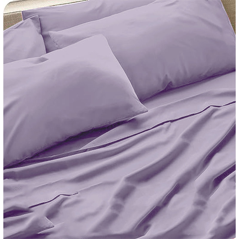 6-Piece Premium Deep Pockets Microfiber Sheet Set, Full, Lavender