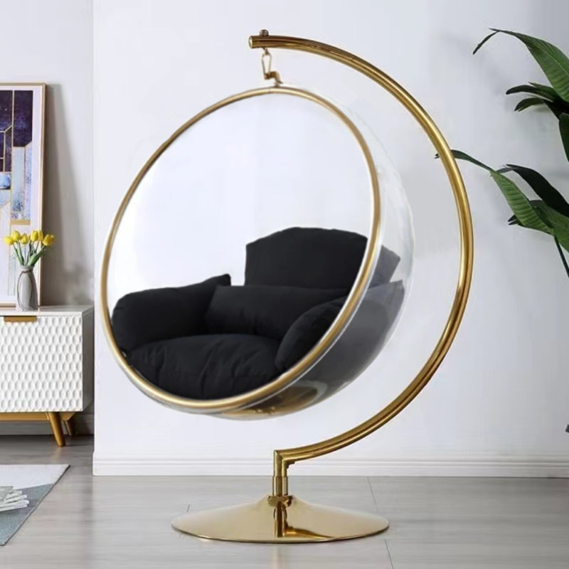 Selena Standing Lounge Chair, Gold
