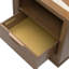 Portrait 1-Drawer Nightstand With LED Lights - Sienna Brown