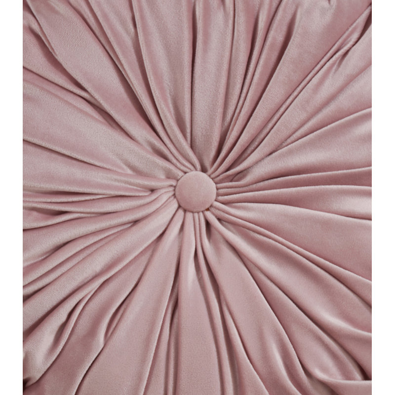 Madison Collection Buttons Reversible Throw Pillow, Blush