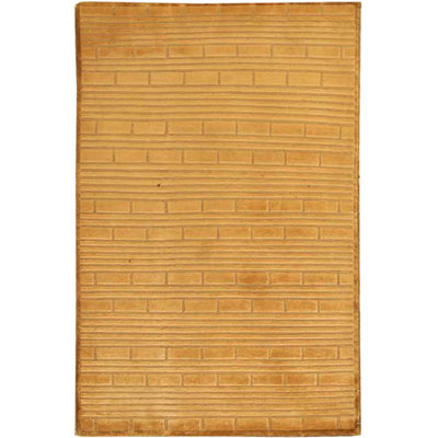 Hand-Knotted High-Quality Gold and Cream Area Rug