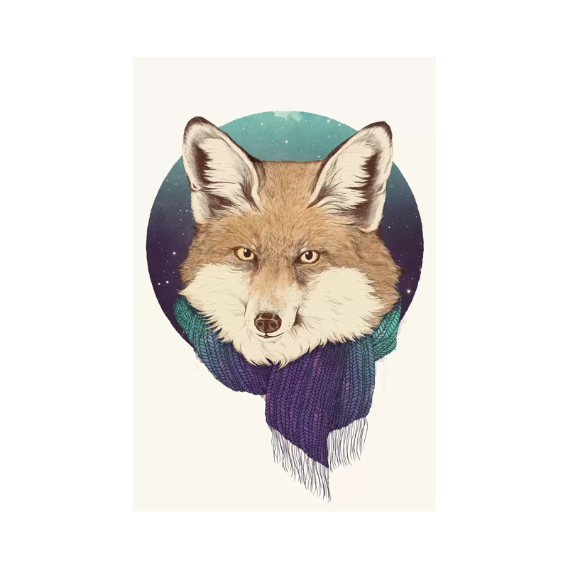 Fox by Laura Graves - Wrapped Canvas Print, 101.6 cm H x 66.04 cm W x 1.91 cm D