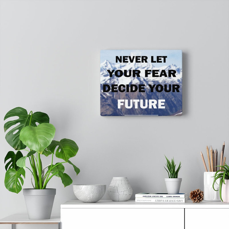 Decide Your Future - Wrapped Canvas Print, 28cm H x 36cm W