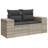  Garden Sofa Set Light Gray