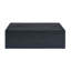 Table basse 39,3 * 23,6 * 11,8 pouces en bois aggloméré noir à grain de bois - Design luxueux (table basse incluse seulement)-1329223263