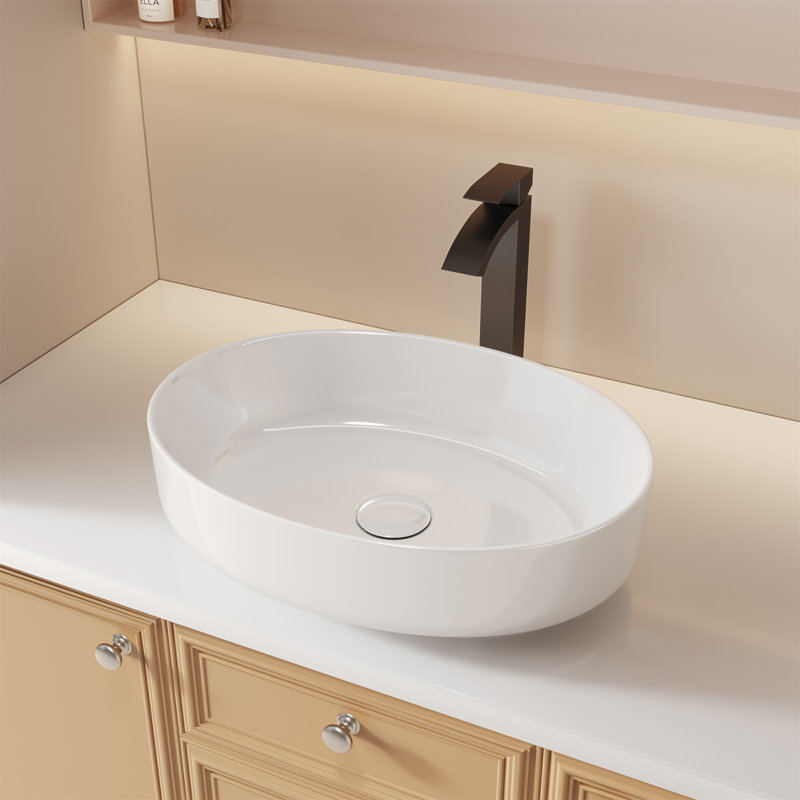 Robinet de lavabo pour salle de bain à poignée simple 11,21 "certifié CUPC, Noir mat