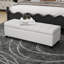 Banc de rangement rembourré avec repose-pieds, banc d'entrée, banc de bout de lit, repose-pieds repose-pieds pour chambre à coucher, gris clair, 300 lb