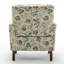 Fauteuil en mélange de polyester à motifs