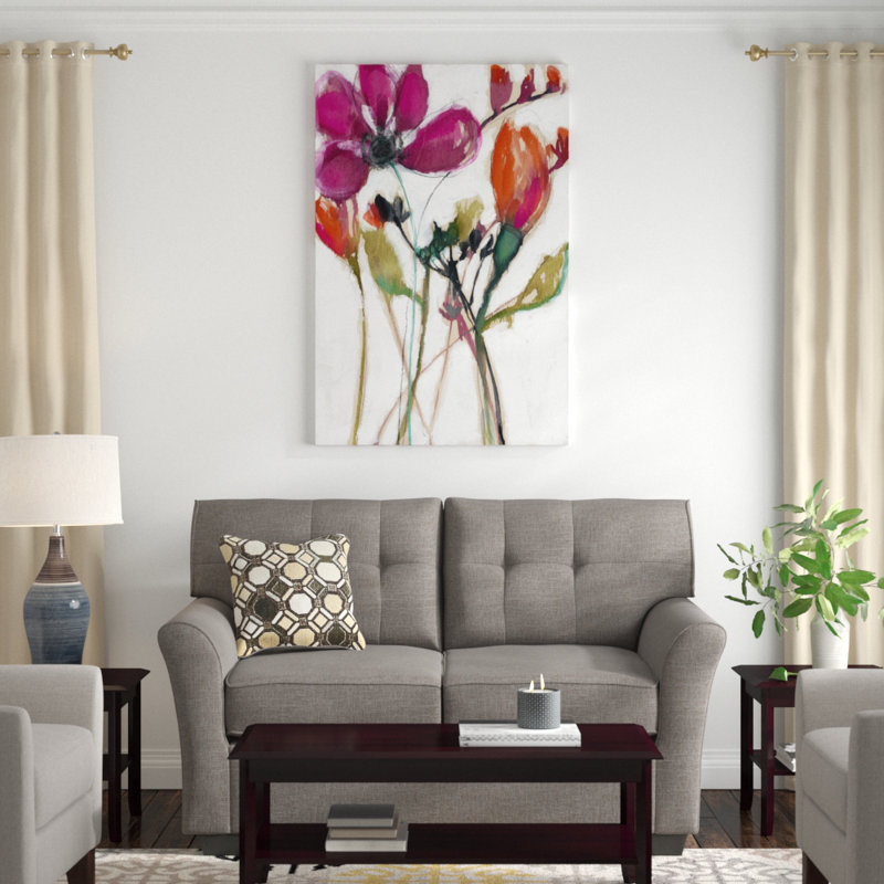 Vivid Arrangement II, peinture sur toile, H 48 po x l 32 po